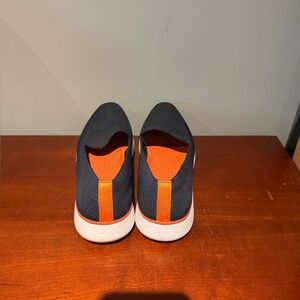 Swims Navy and Orange Loafers